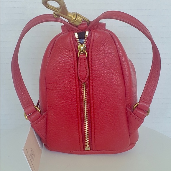 Rebecca Minkoff Mini Julian Leather Backpack Keychain - Picture 2 of 6